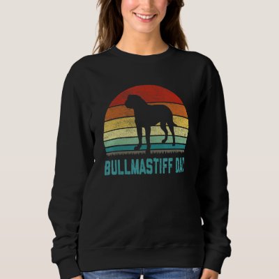 Vintage Bullmastiff Dad  Dog Sweatshirt