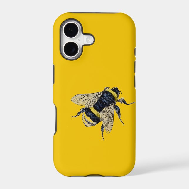 Vintage Bumble Bee Iphone Case (Back)