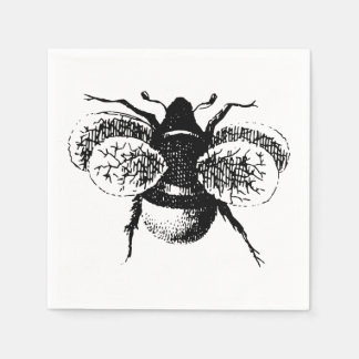 Vintage Bumble Bee Paper Napkins