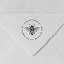 Vintage Bumble Bee Round Name & Return Address Self-inking Stamp