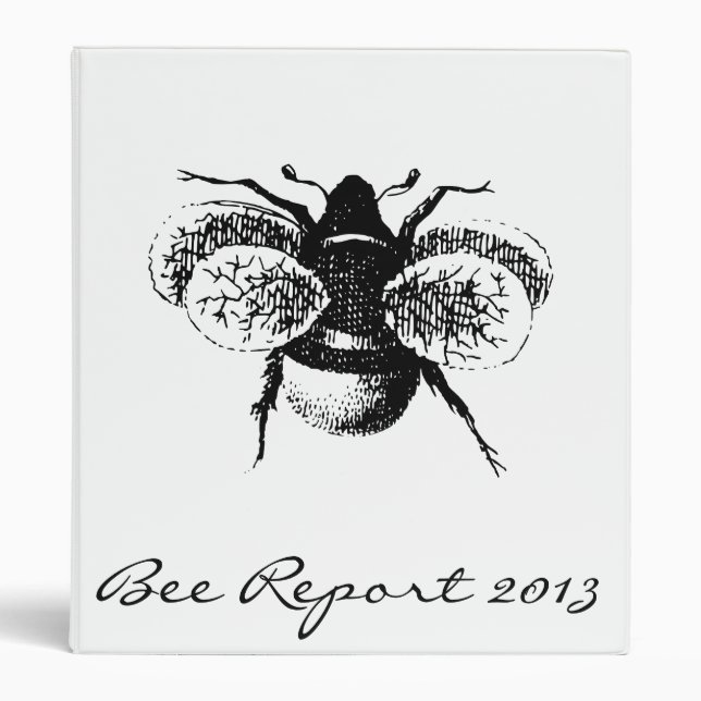 Vintage Bumblebee Binder (Front)