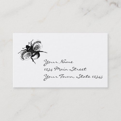 Vintage Bumblebee Business Cards