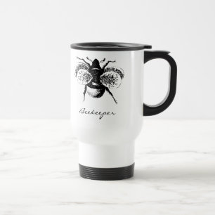 Vintage Bumblebee Travel Mug