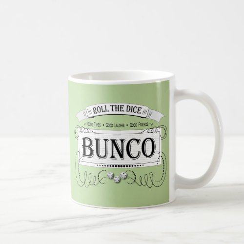 Vintage Bunco Design Coffee Mug