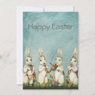 Vintage Bunny Easter Holiday Card