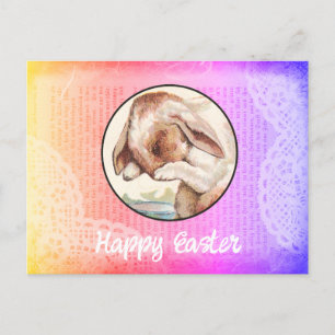 Vintage Bunny Easter Postcard