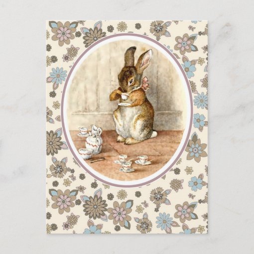 Vintage Bunny. Easter Postcards | Zazzle