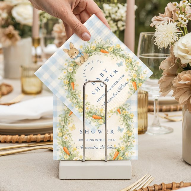 Vintage Bunny Garden Baby Shower Napkins (Creator Uploaded)