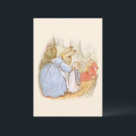 Vintage Bunny Rabbit Blank Thank You Note Card<br><div class="desc">A sweet bunny rabbit blank “Thank you” card. Beige background.  Add your own sentiment to personalize.</div>