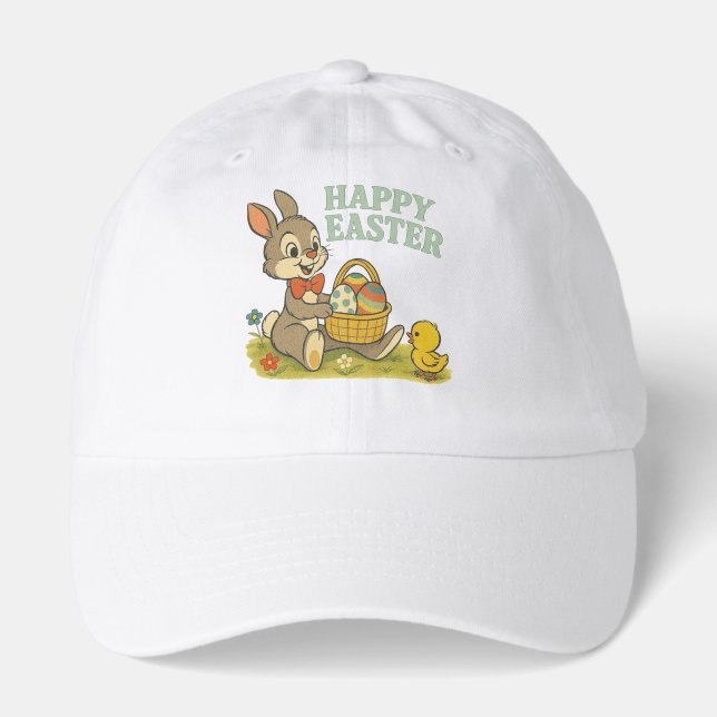 Vintage Bunny/Rabbit Easter Egg/Spring  Hat (Front)