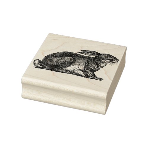 Vintage bunny rubber stamp