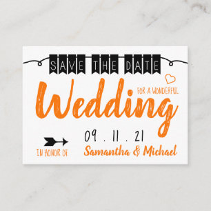 Vintage Bunting, Save the Date Enclosure Card