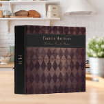 Vintage Burgundy Damask Family Recipes 3 Ring Binder<br><div class="desc">This simple yet elegant design adds style and grace to your kitchen, with its burgundy silk damask background and accents of soft black. Gather your favorite family recipes and add your family memories to make this a cherished keepsake. Add a name to personalize it. Makes a great bridal shower, Christmas...</div>