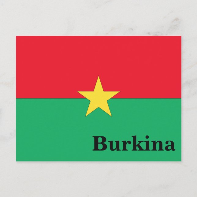 Vintage Burkina Travel Tourism Postcard (Front)