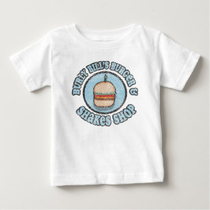 Vintage Burly Bills Burger and Shakes Shop Baby T-Shirt