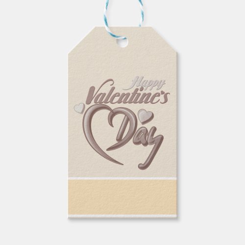 Vintage Burnished Valentines Day Wishes Gift Tags