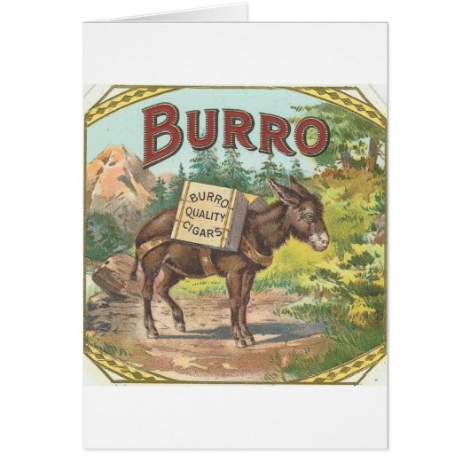 Vintage Burro Cards (Front)