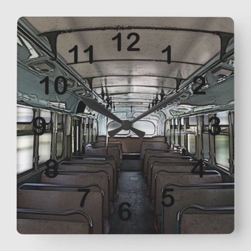 vintage bus clock
