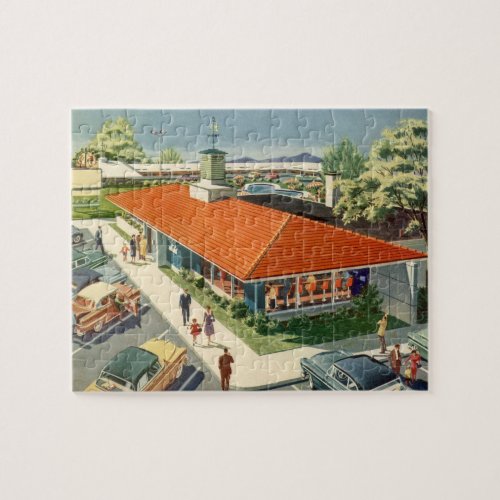 Vintage Business 50s Family Restaurant Diner Jigsaw Puzzle