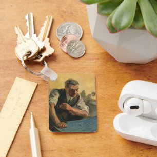 Vintage Business Architect and Building Blueprints Keychain