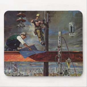 Vintage Business, Architects and Construction Mouse Pad