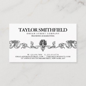 Vintage Business Card by TwoTravelledTeens at Zazzle
