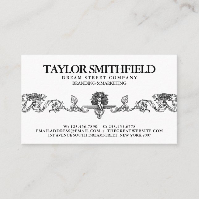 Vintage Business Card (Front)