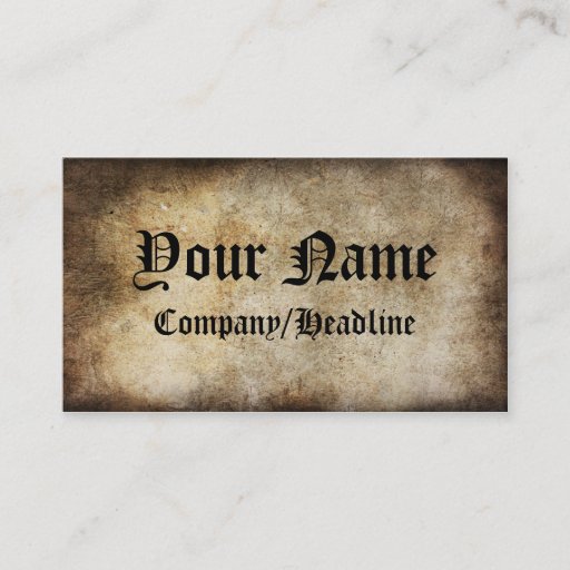 Customizable Vintage Business Card