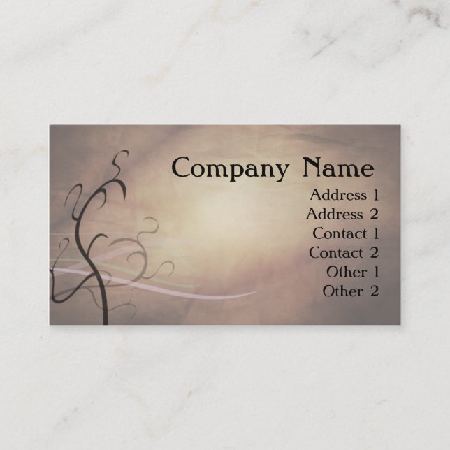 Vintage Business Card (Front)