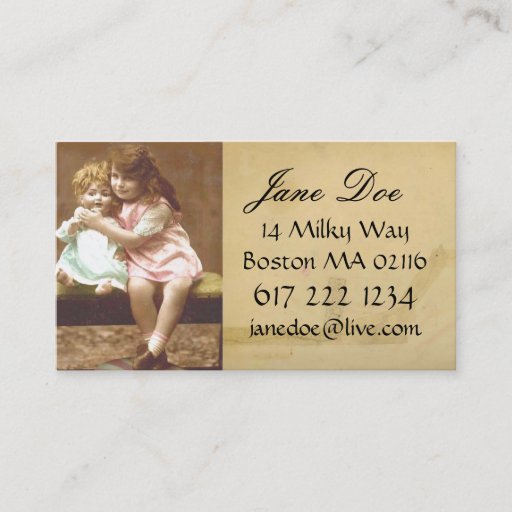 Customizable Vintage Business Card
