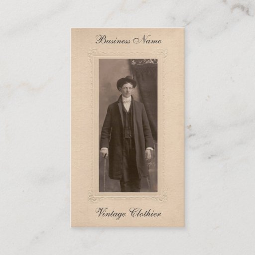 Customizable Vintage Business Card