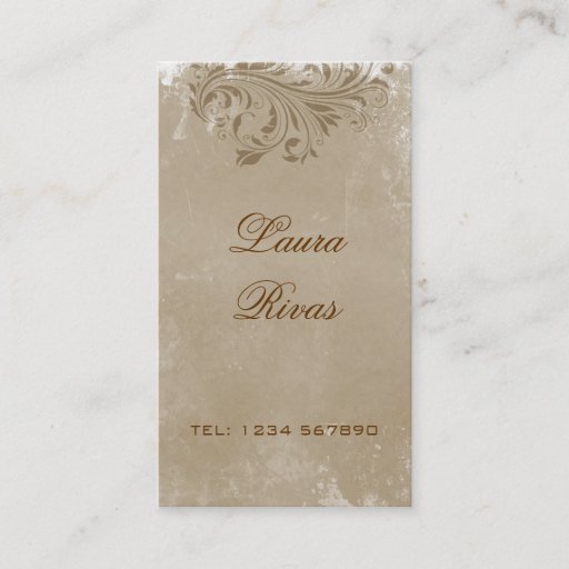 Customizable Vintage Business Card