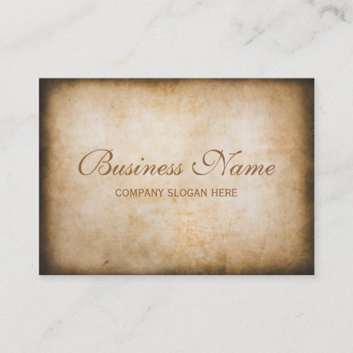 Customizable Vintage Business Card