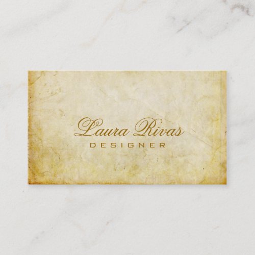Vintage Business Card