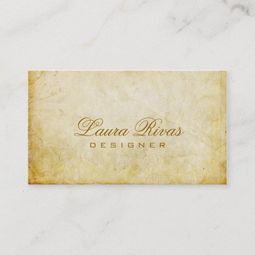 Customizable Vintage Business Card