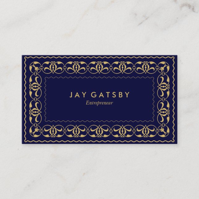 Vintage Business Card | Art Deco/Art Nouveau (Front)