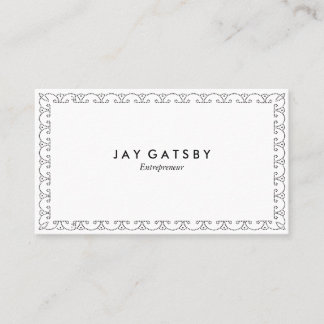 Vintage Business Card | Art Deco Design