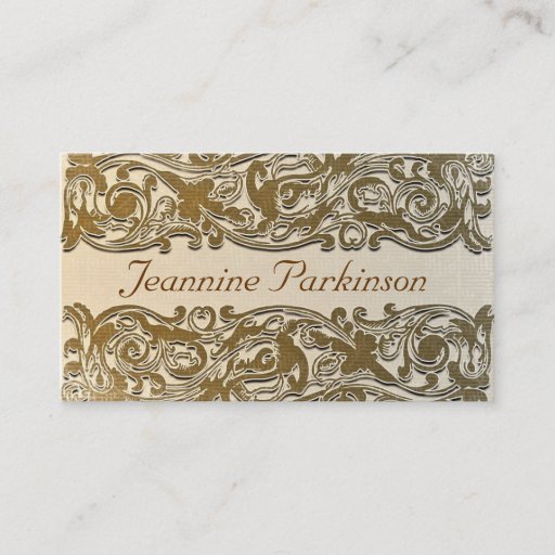 Customizable vintage business card