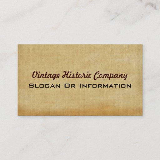 Customizable Vintage Business Cards