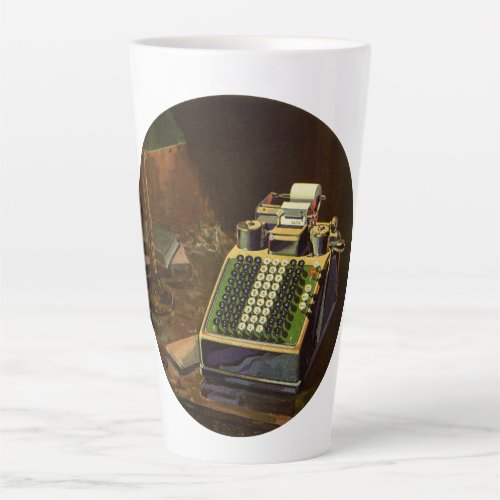 Vintage Business Comptometer Accounting Calculator Latte Mug