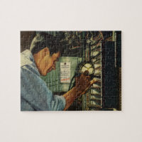 Vintage Business Electrician Circuit Breaker Panel