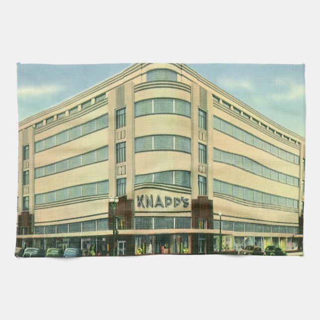 Vintage Business, Knapp's Department Store Kitchen Towel (Horizontal)