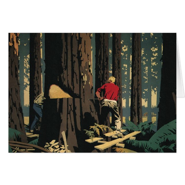 Vintage Business, Lumber Industry Redwood Forest (Front Horizontal)