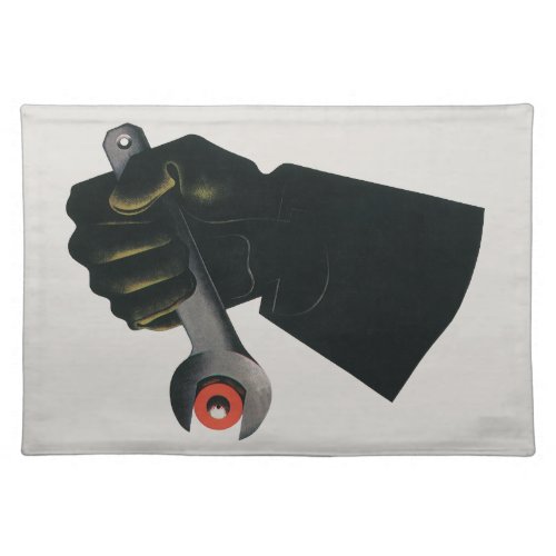 Vintage Business Manufacturing Factory Machinist Cloth Placemat
