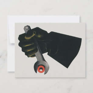 Vintage Business, Manufacturing Factory Machinist Invitation