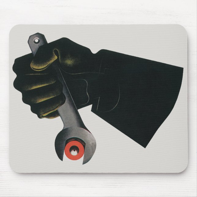 Vintage Business, Manufacturing Factory Machinist Mouse Pad (Front)