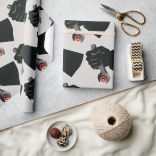 Vintage Business, Manufacturing Factory Machinist Wrapping Paper