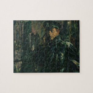 Vintage Business, Policeman on Emergency Telephone Jigsaw Puzzle