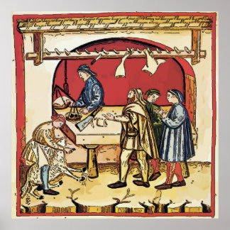 Vintage Butcher Shop Poster