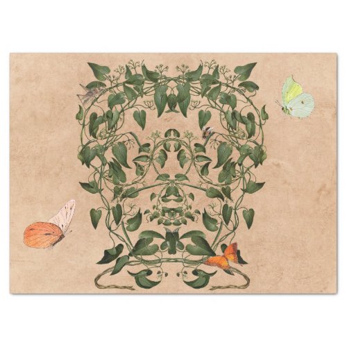 Vintage Butterflies and Vines Tissue Paper